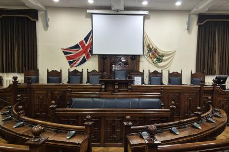 The Council Chamber at the Civic Suite